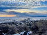 Photo of I took at Spiral Jetty before sunset.
